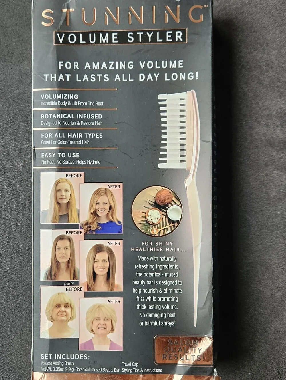 Volume Styler With Botanical Beauty Bar, By OnTel, NIB - GIFTABLE!